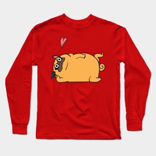 Rub My Belly Pug Long Sleeve T-Shirt